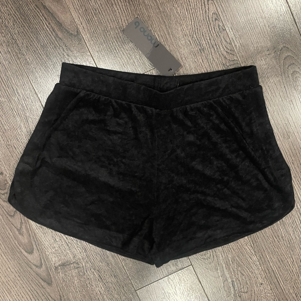 Mono B Terry Pile Knit Lounge Shorts NWT | Size L - Picture 2 of 6